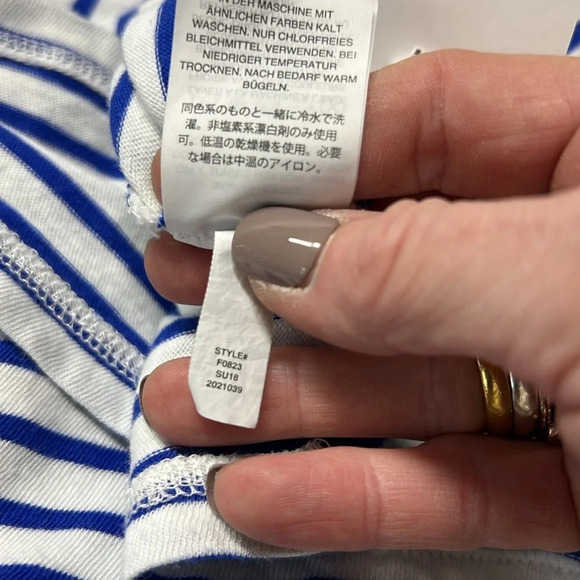 J. Crew Stripe Racerback 100% Cotton Summer Dress Size M & L - Picture 9 of 9